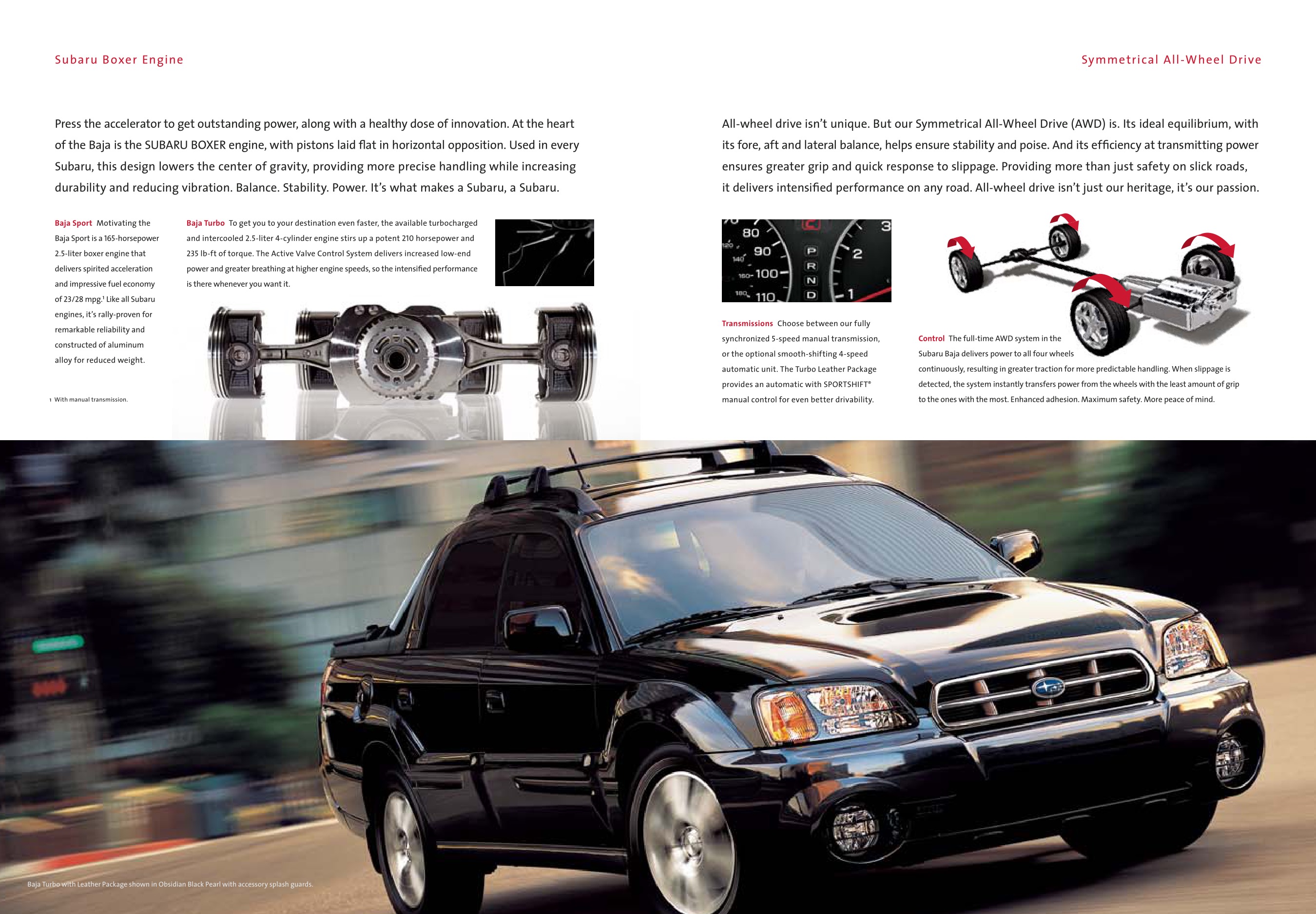 2006 Subaru Baja Brochure Page 5